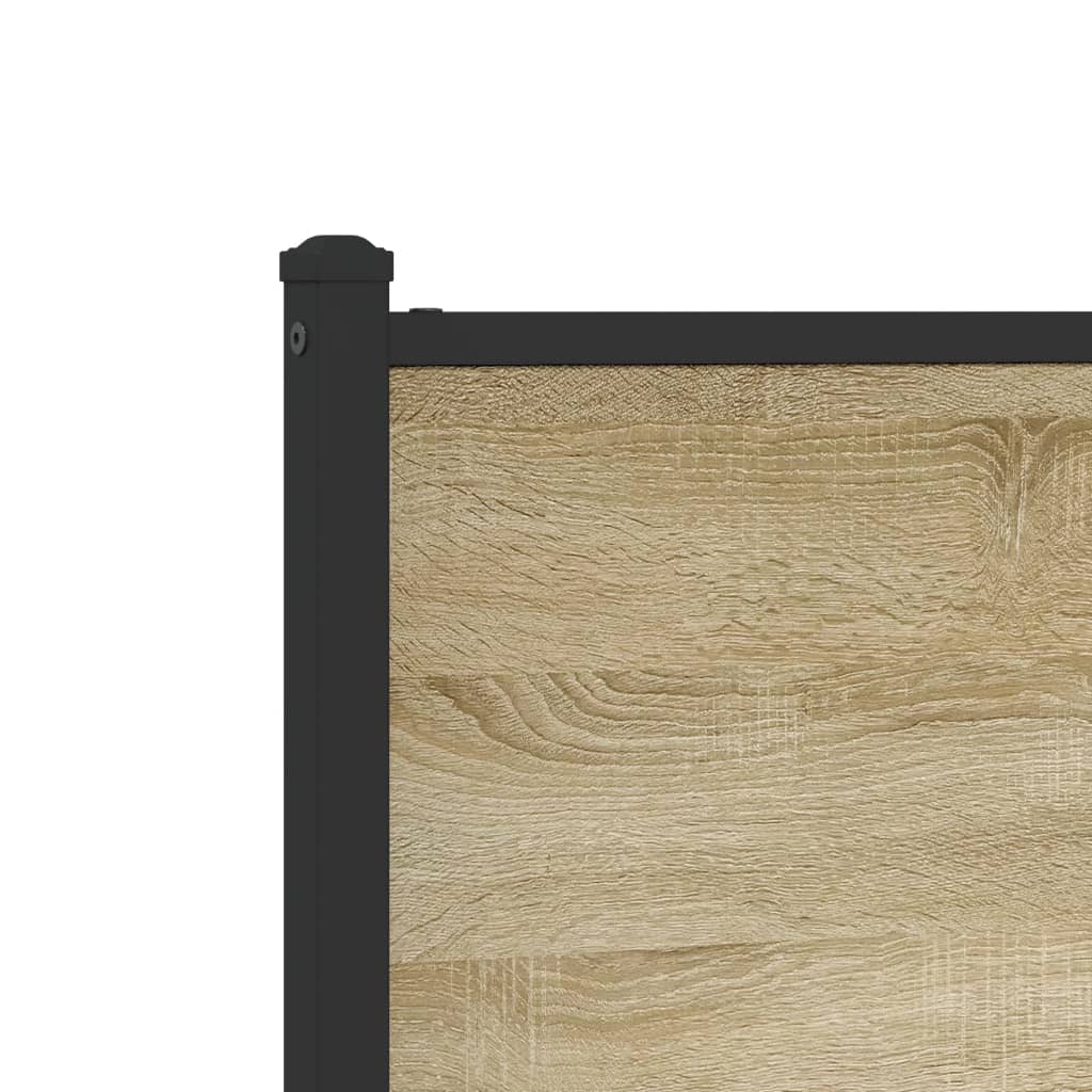 Giroletto senza Materaso in Metallo Rovere Sonoma 75x190 cm | homemem39