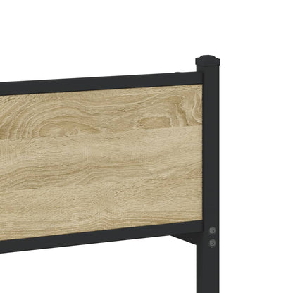 Giroletto senza Materaso in Metallo Rovere Sonoma 80x200 cm | homemem39