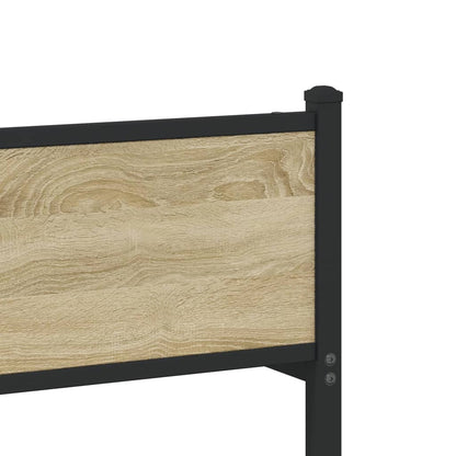 Giroletto senza Materaso in Metallo Rovere Sonoma 100x200 cm | homemem39
