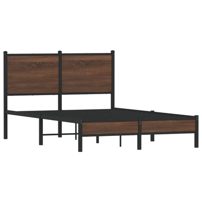 Giroletto senza Materasso in Metallo Rovere Marrone 120x190 cm | homemem39