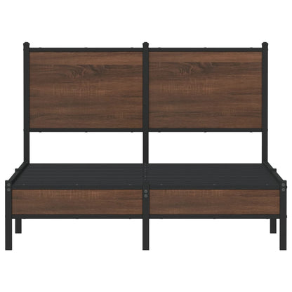 Giroletto senza Materasso in Metallo Rovere Marrone 120x200 cm | homemem39