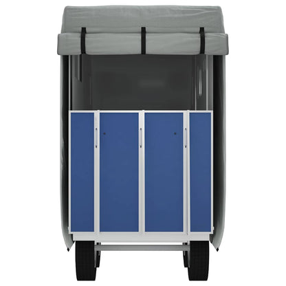 Copertura Rimorchio Cavalli Grigia 376x168x240 cm non Tessuto