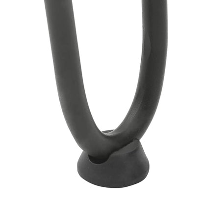 Gambe Tavolo a Forcina 4 pz Antracite 10 cm Acciaio Massiccio - homemem39