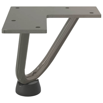 Gambe Tavolo a Forcina 4 pz 10 cm Acciaio Massiccio - homemem39