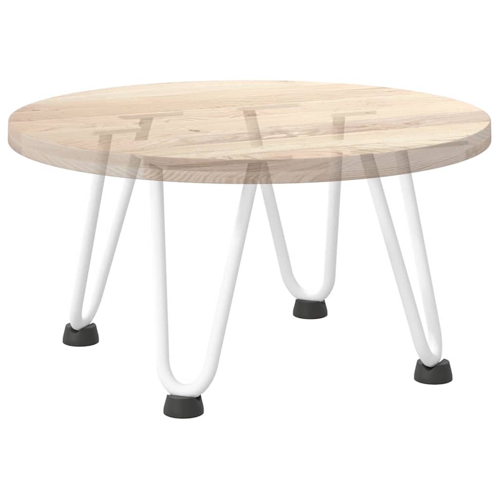 Gambe per Tavolo a Forcina 4 pz Bianco 20 cm Acciaio Massiccio - homemem39