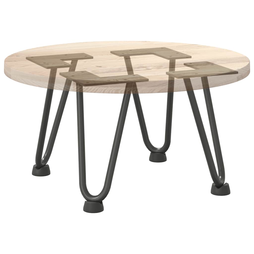 Gambe a forcina per tavolino 4 pz antracite 20 cm