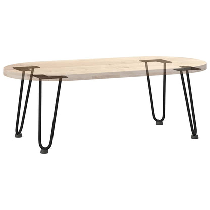 Gambe a forcina per tavolino 4 pz nere 30 cm