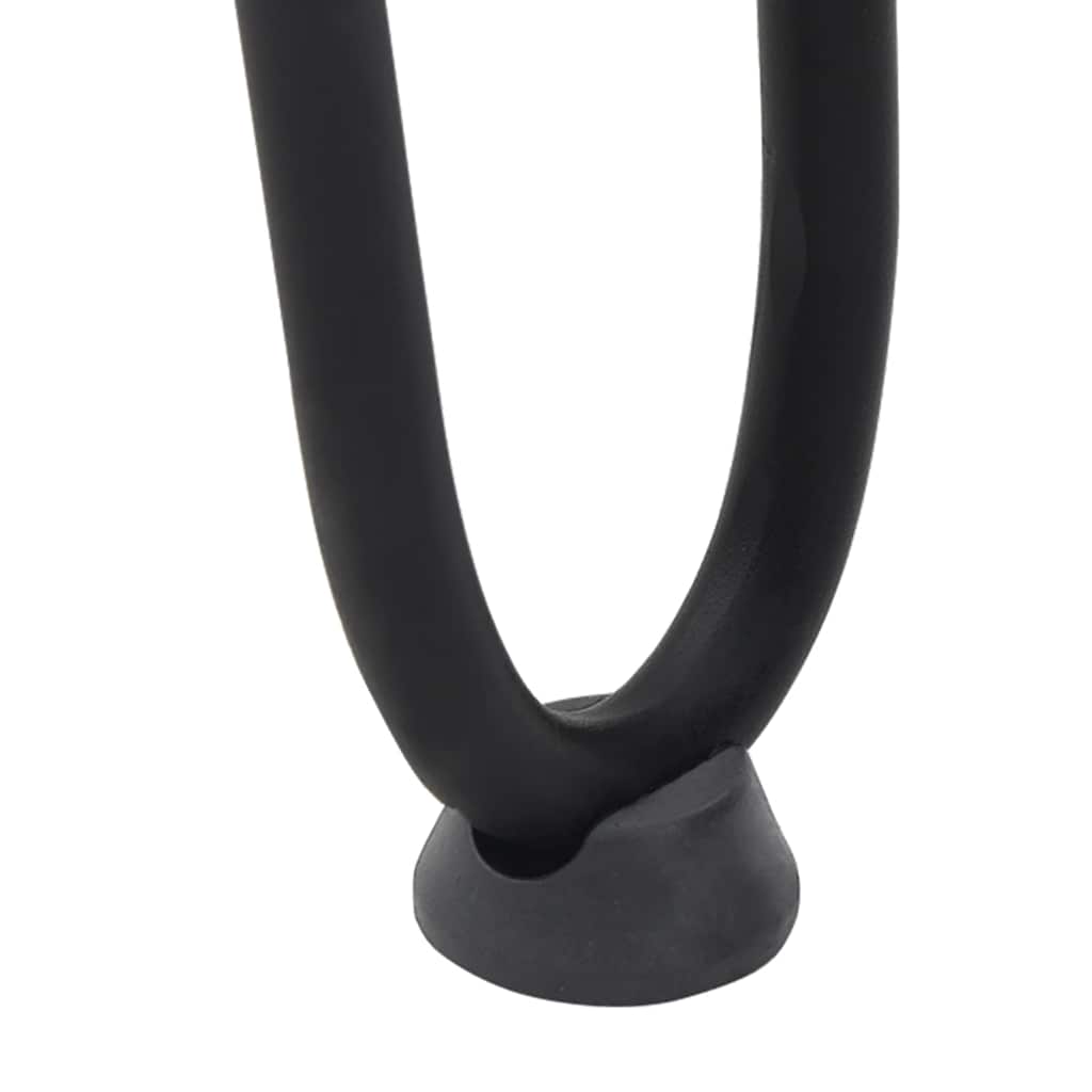 Gambe a forcina per tavolino 4 pz nere 30 cm