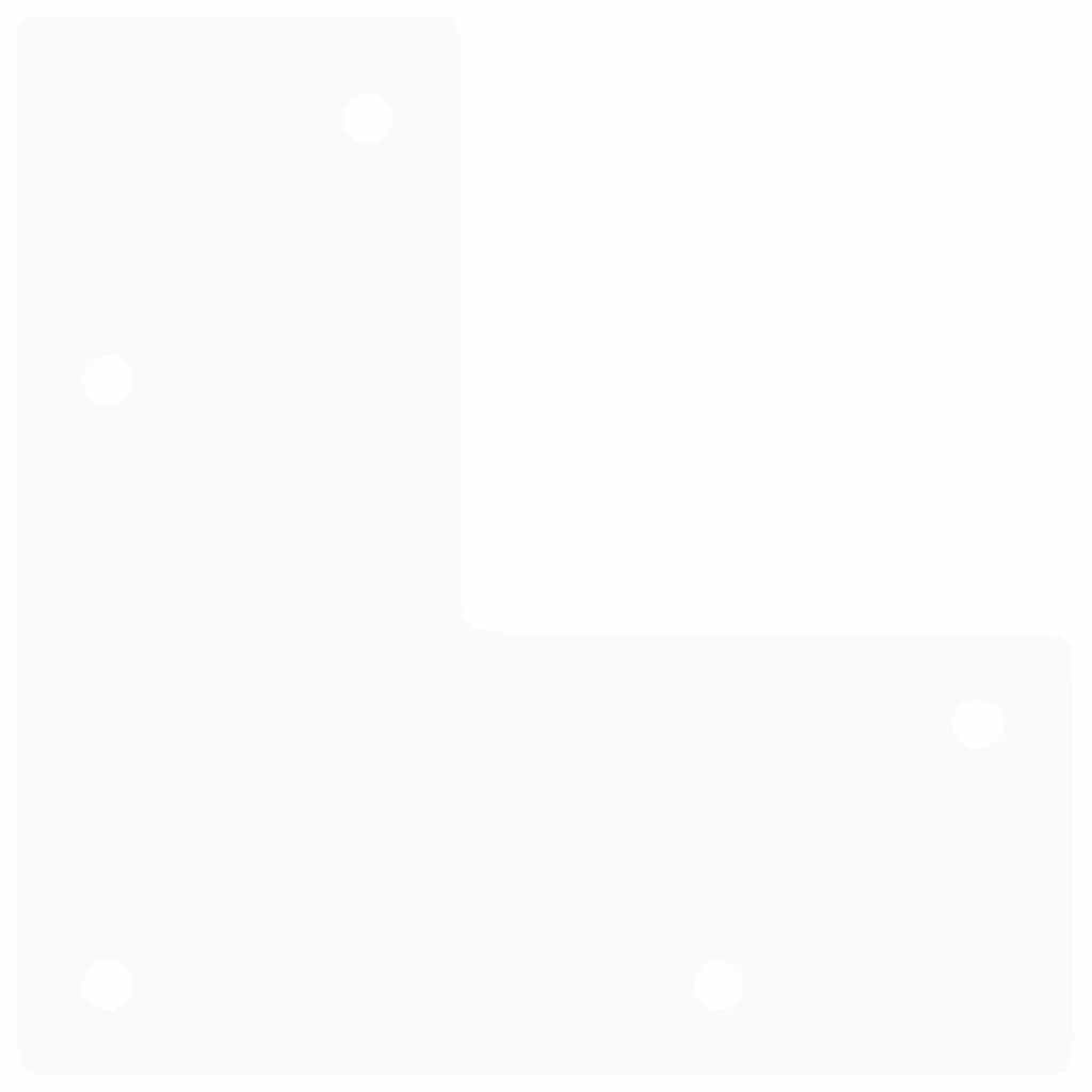 Gambe a forcina per tavolino 4 pz bianche 30 cm in acciaio massiccio