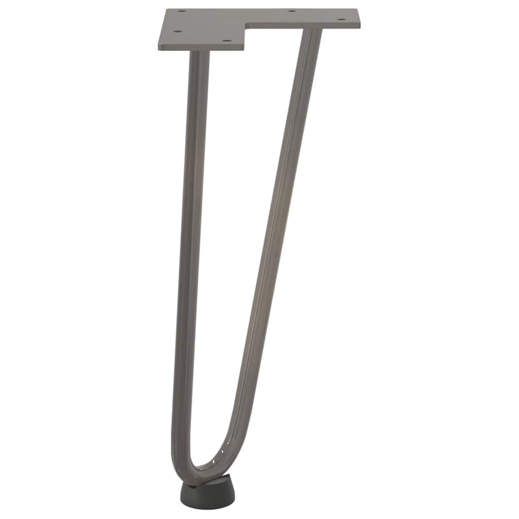 Gambe Tavolo a Forcina 4 pz 30 cm Acciaio Massiccio
