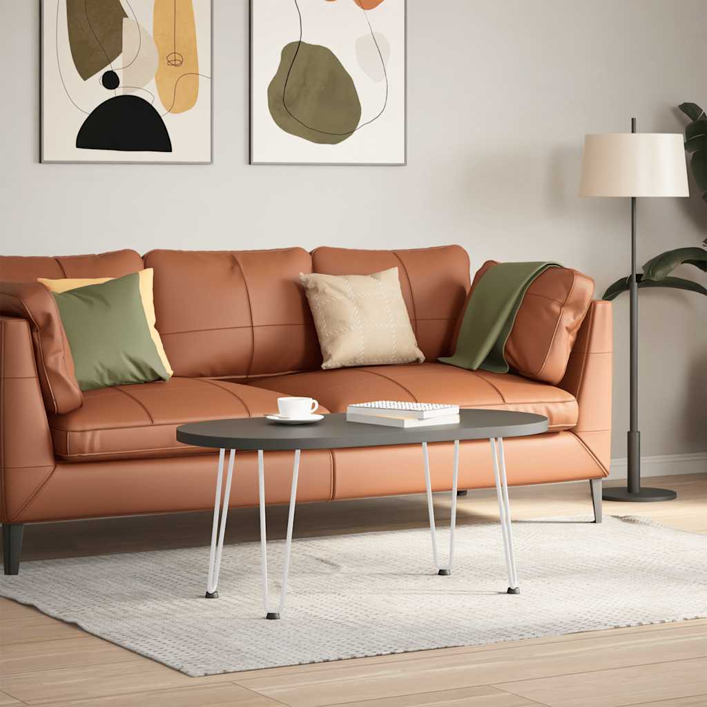 Gambe per Tavolo a Forcina 4 pz Bianco 42 cm Acciaio Massiccio - homemem39