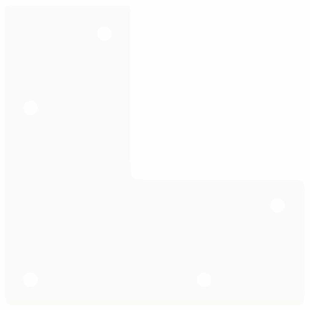 Gambe per Tavolo a Forcina 4 pz Bianco 42 cm Acciaio Massiccio - homemem39