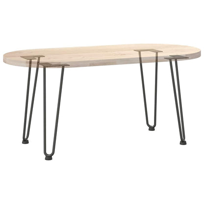 Gambe a forcina per tavolino 4 pz antracite 42 cm