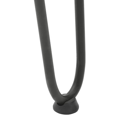 Gambe Tavolo a Forcina 4 pz Antracite 42 cm Acciaio Massiccio - homemem39