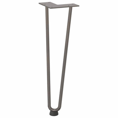 Gambe Tavolo a Forcina 4 pz 42 cm Acciaio Massiccio - homemem39