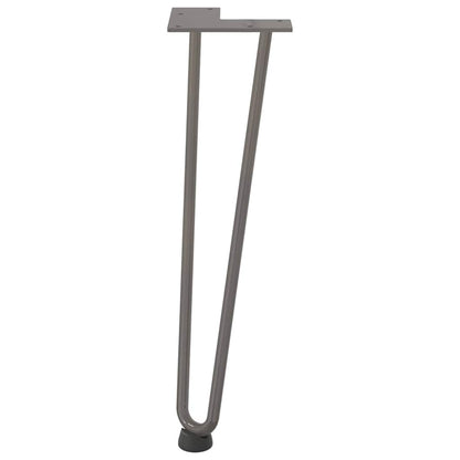 Gambe Tavolo a Forcina 4 pz 42 cm Acciaio Massiccio - homemem39