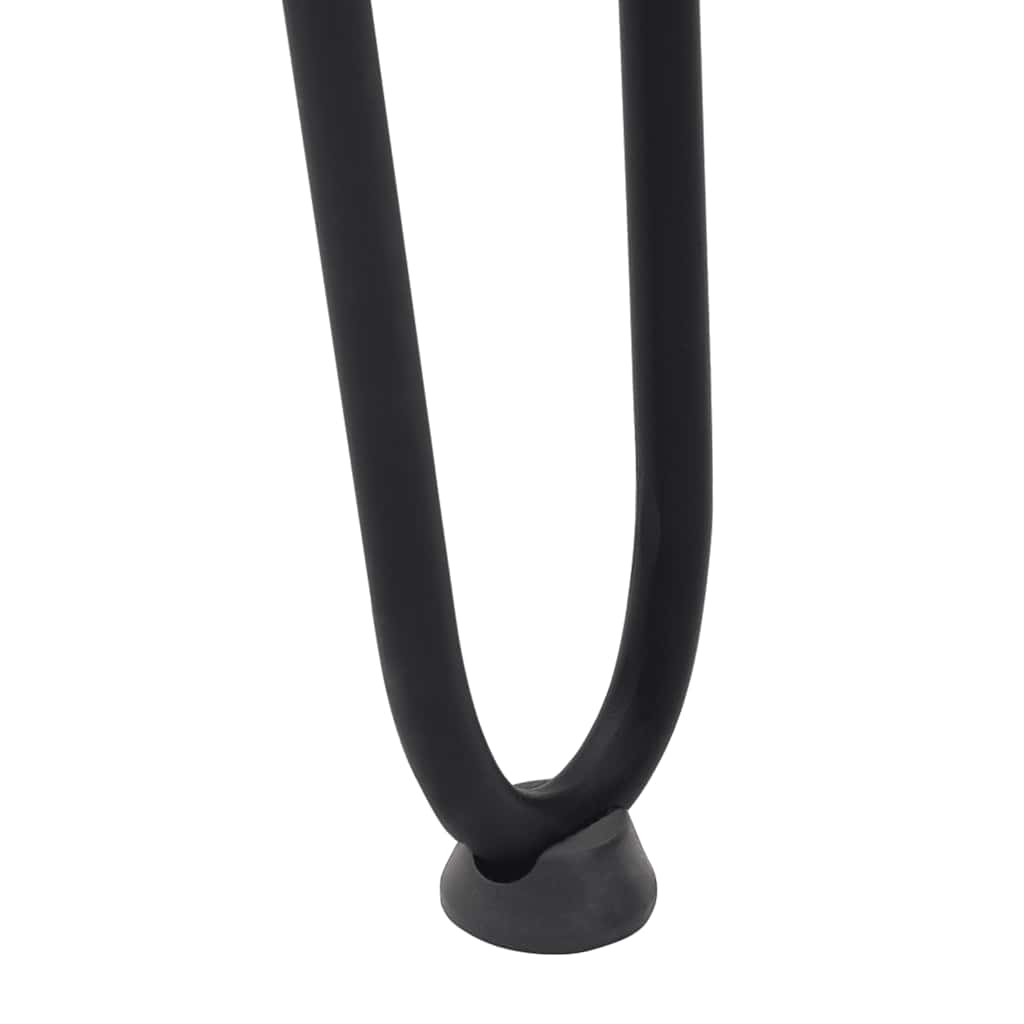 Gambe per Tavolo a Forcina 4 pz Nero 72 cm in Acciaio Massiccio - homemem39