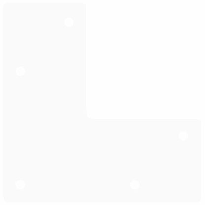 Gambe per Tavolo a Forcina 4 pz Bianco 72 cm Acciaio Massiccio - homemem39