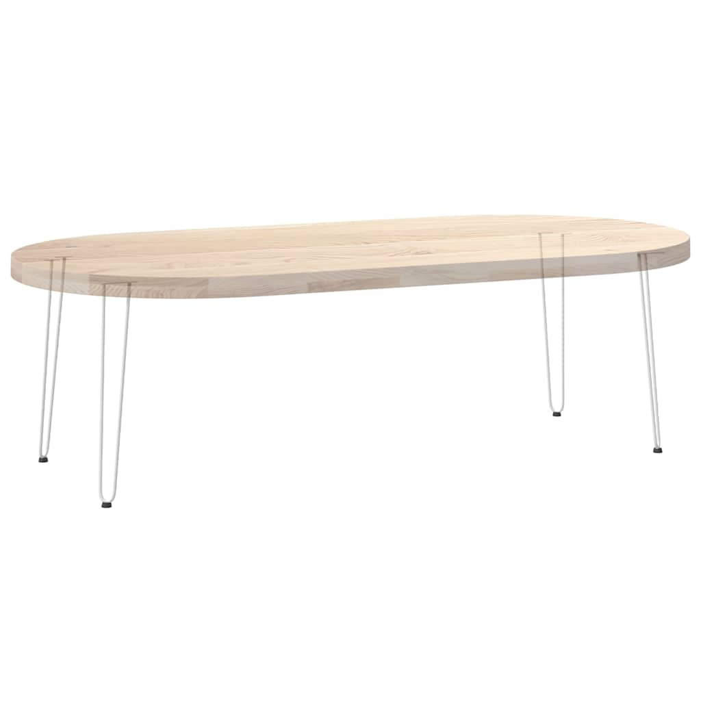 Gambe per Tavolo a Forcina 4 pz Bianco 72 cm Acciaio Massiccio - homemem39