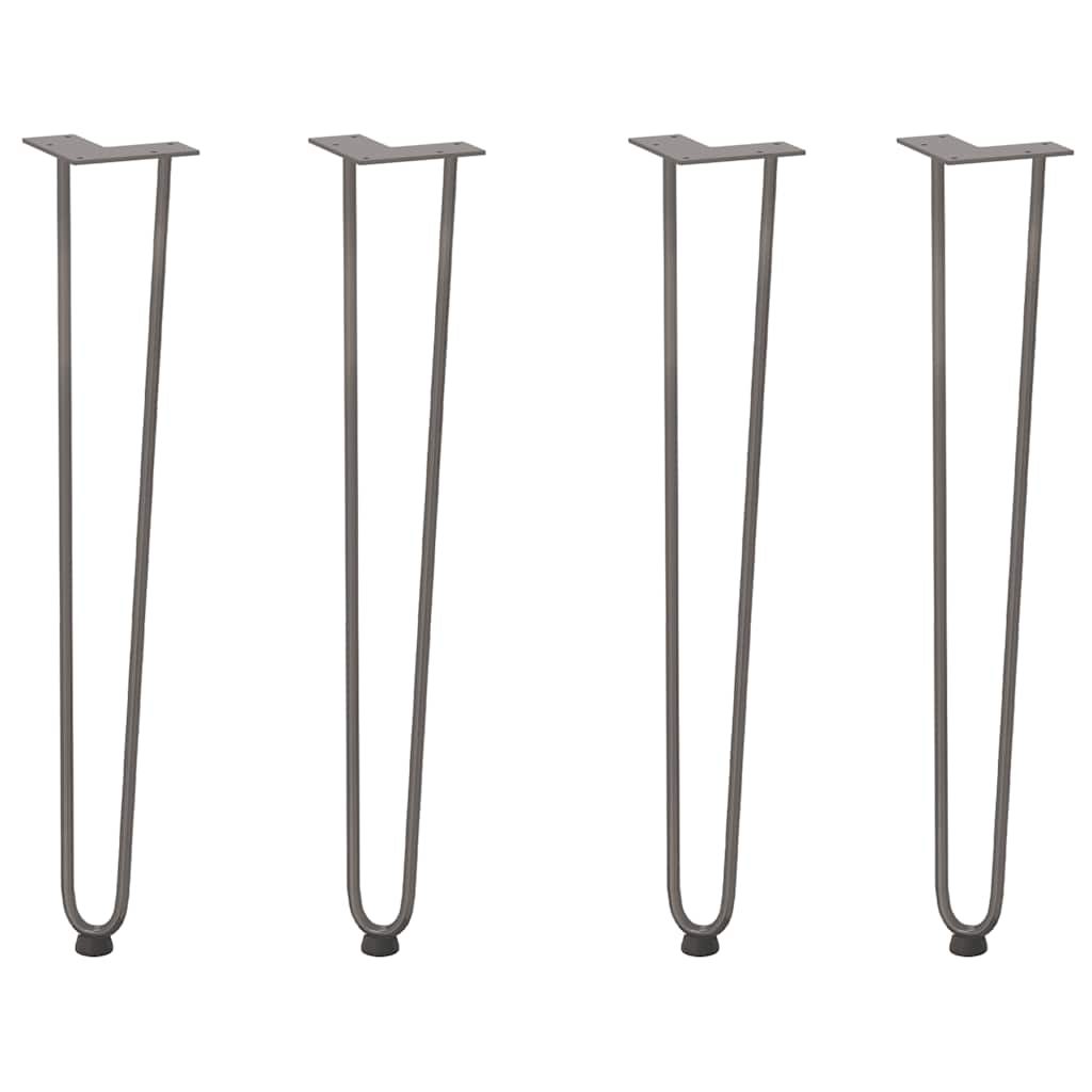 Gambe Tavolo a Forcina 4 pz 72 cm Acciaio Massiccio - homemem39