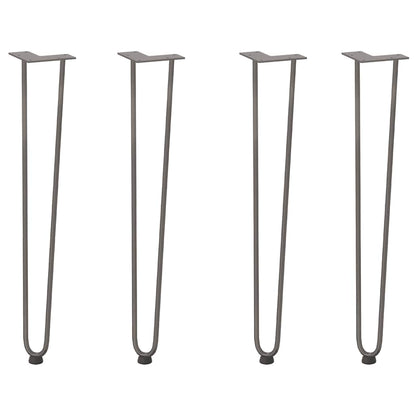 Gambe Tavolo a Forcina 4 pz 72 cm Acciaio Massiccio - homemem39