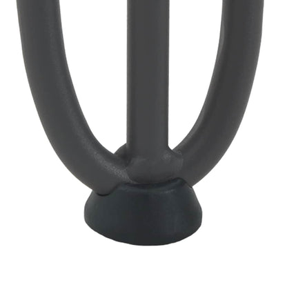 Gambe Tavolo a Forcina 4 pz Antracite 10 cm Acciaio Massiccio - homemem39