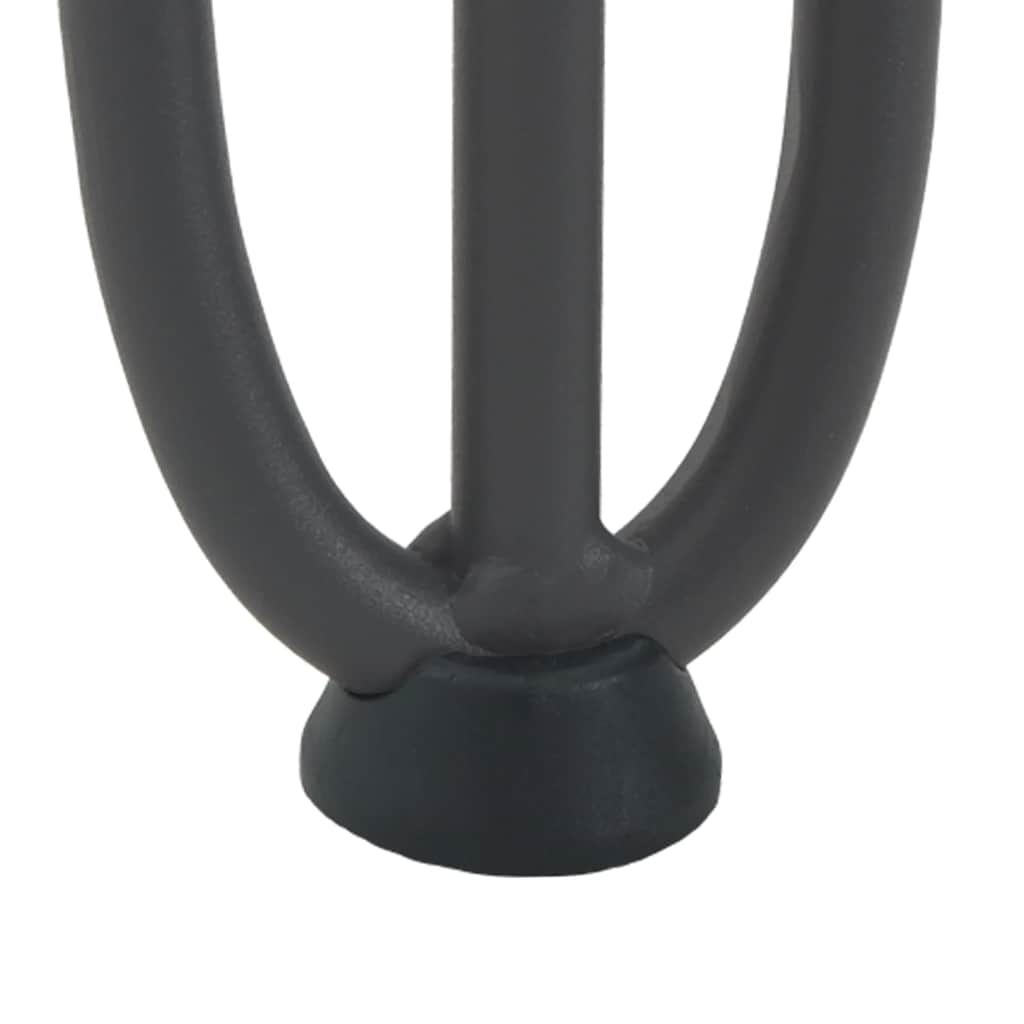Gambe Tavolo a Forcina 4 pz Antracite 20 cm Acciaio Massiccio - homemem39