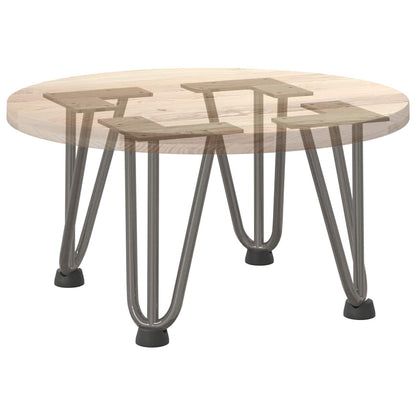 Gambe Tavolo a Forcina 4 pz 20 cm Acciaio Massiccio - homemem39