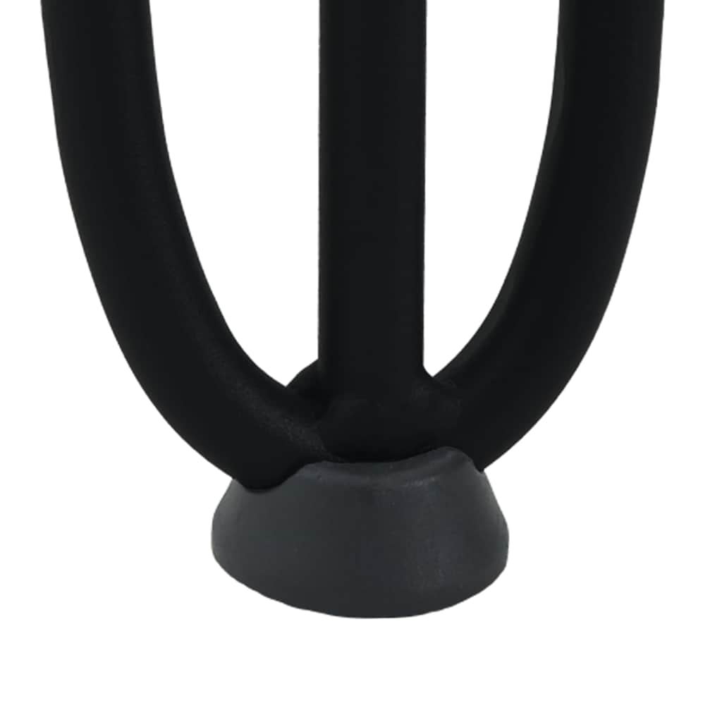 Gambe per Tavolo a Forcina 4 pz Nero 30 cm in Acciaio Massiccio - homemem39