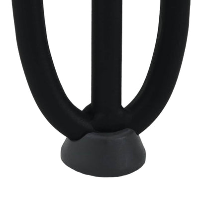 Gambe per Tavolo a Forcina 4 pz Nero 30 cm in Acciaio Massiccio - homemem39