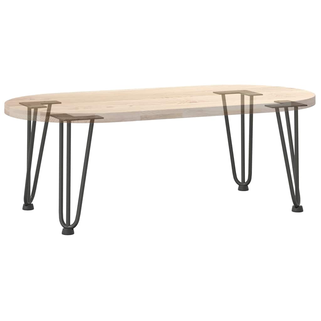 Gambe Tavolo a Forcina 4 pz Antracite 30 cm Acciaio Massiccio - homemem39