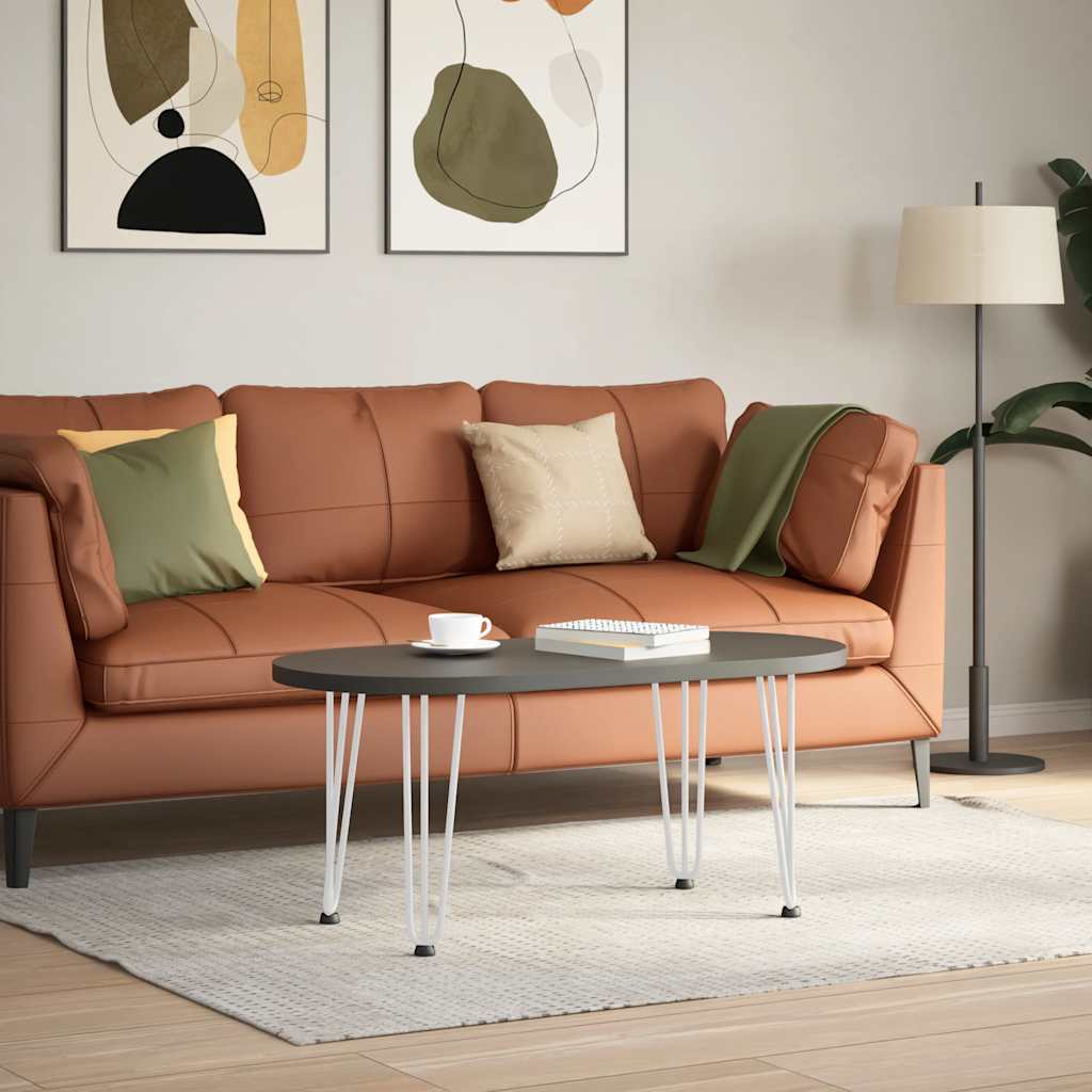 Gambe per Tavolo a Forcina 4 pz Bianco 42 cm Acciaio Massiccio - homemem39