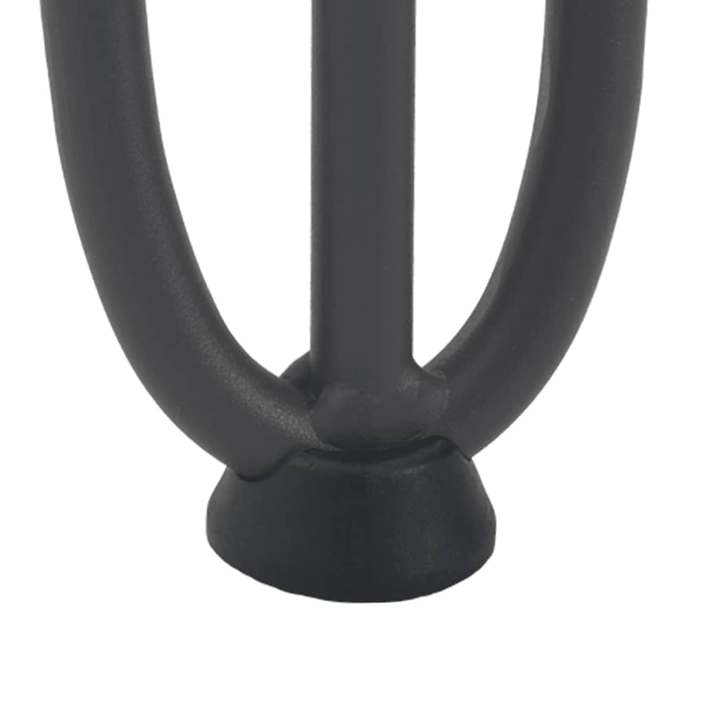 Gambe Tavolo a Forcina 4 pz Antracite 42 cm Acciaio Massiccio - homemem39