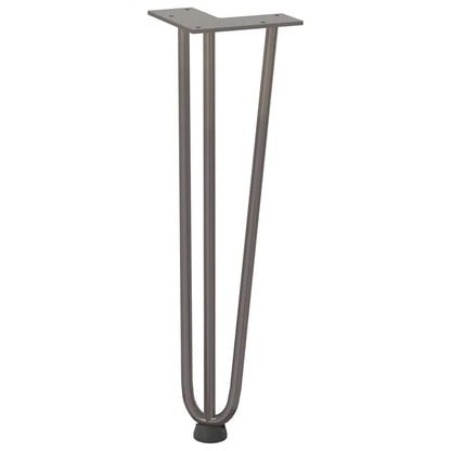 Gambe Tavolo a Forcina 4 pz 42 cm Acciaio Massiccio - homemem39