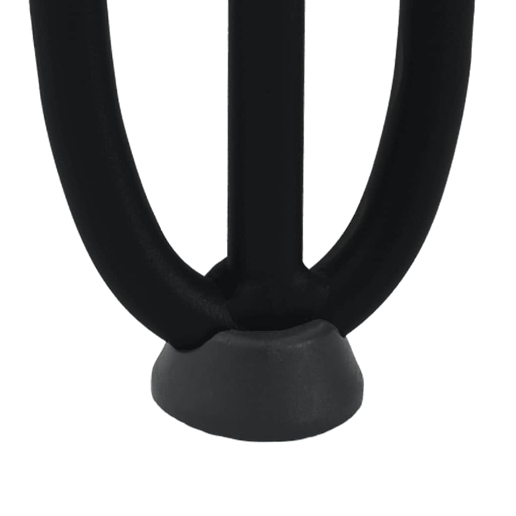 Gambe per Tavolo a Forcina 4 pz Nero 72 cm in Acciaio Massiccio - homemem39