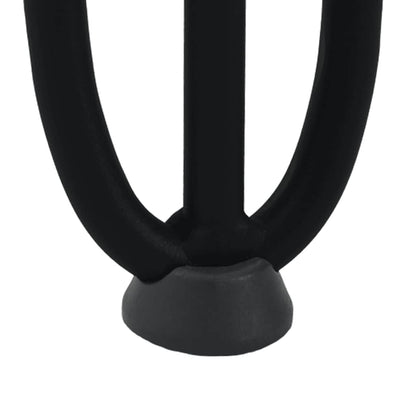 Gambe per Tavolo a Forcina 4 pz Nero 72 cm in Acciaio Massiccio - homemem39