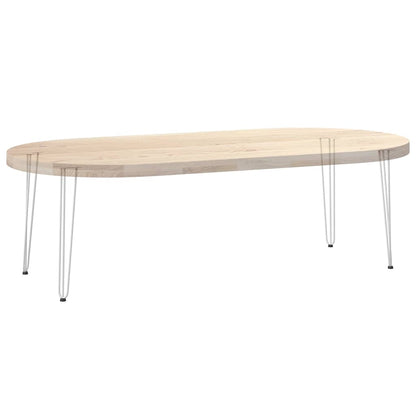 Gambe per Tavolo a Forcina 4 pz Bianco 72 cm Acciaio Massiccio - homemem39