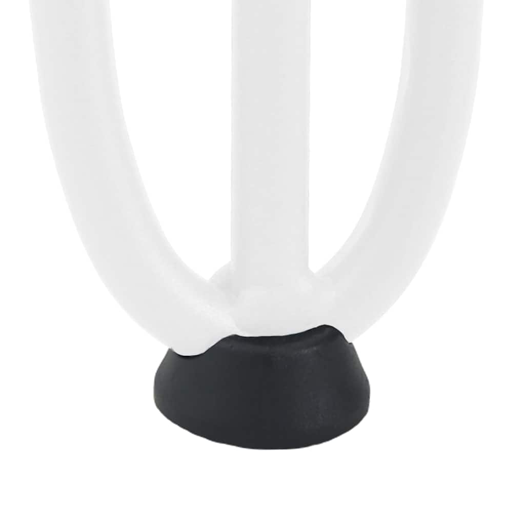 Gambe per Tavolo a Forcina 4 pz Bianco 72 cm Acciaio Massiccio - homemem39