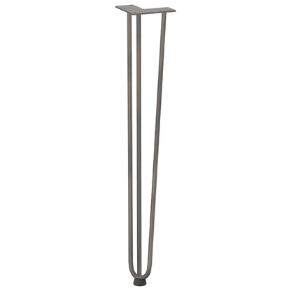 Gambe Tavolo a Forcina 4 pz 72 cm Acciaio Massiccio - homemem39