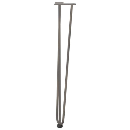 Gambe Tavolo a Forcina 4 pz 72 cm Acciaio Massiccio - homemem39