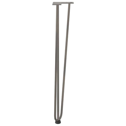 Gambe Tavolo a Forcina 4 pz 72 cm Acciaio Massiccio - homemem39