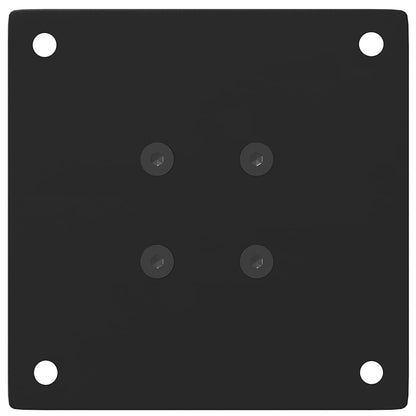 Gambe per Tavolino 4 pz Nero 30-32 cm Acciaio