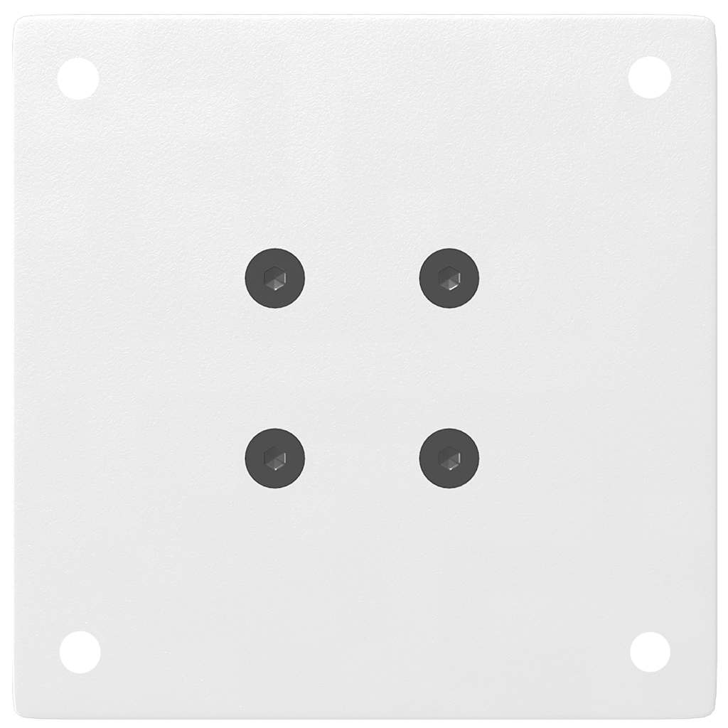 Gambe per Tavolino da Caffè 4 pz Bianche 30-32 cm Acciaio