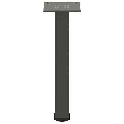 Gambe per Tavolino 4 pz Antracite 30-32 cm Acciaio - homemem39