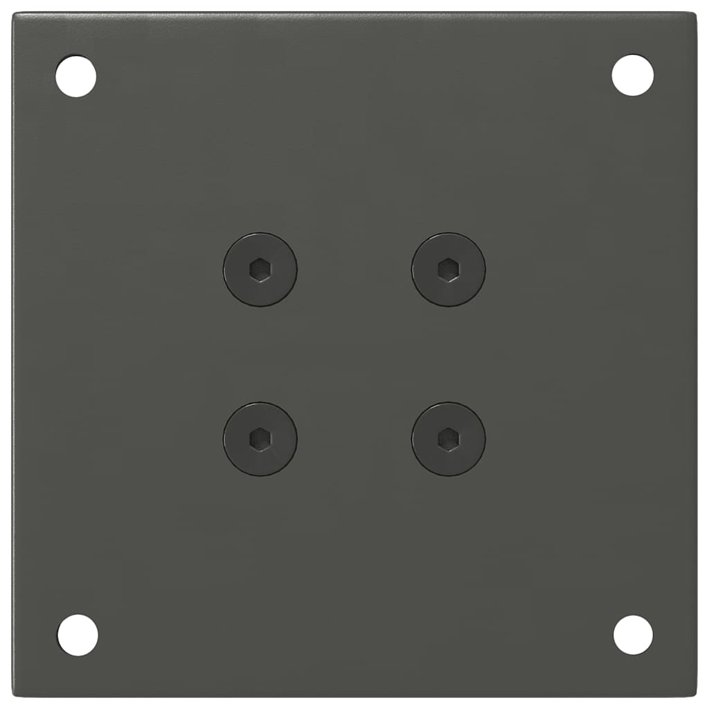 Gambe per Tavolino 4 pz Antracite 30-32 cm Acciaio - homemem39
