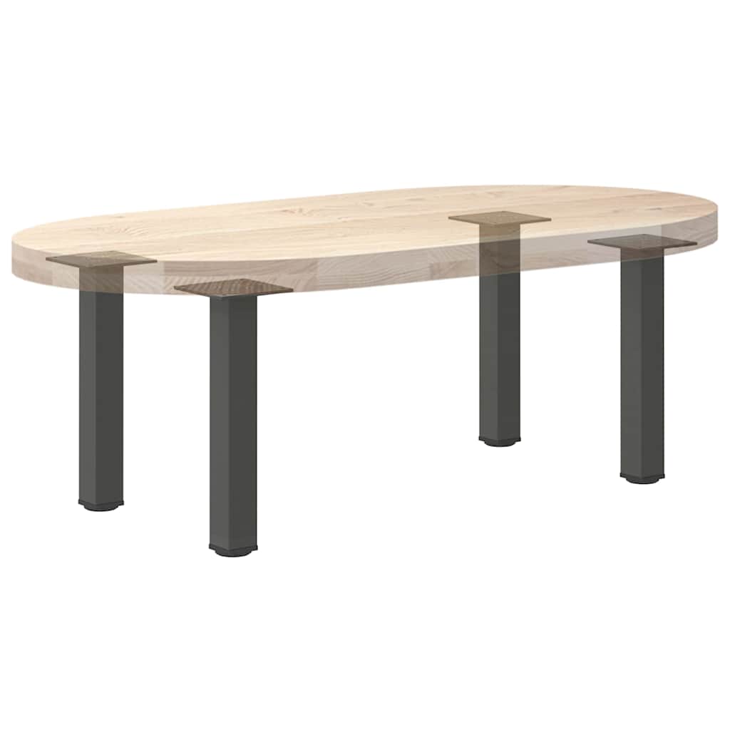 Gambe per Tavolino 4 pz Antracite 30-32 cm Acciaio - homemem39