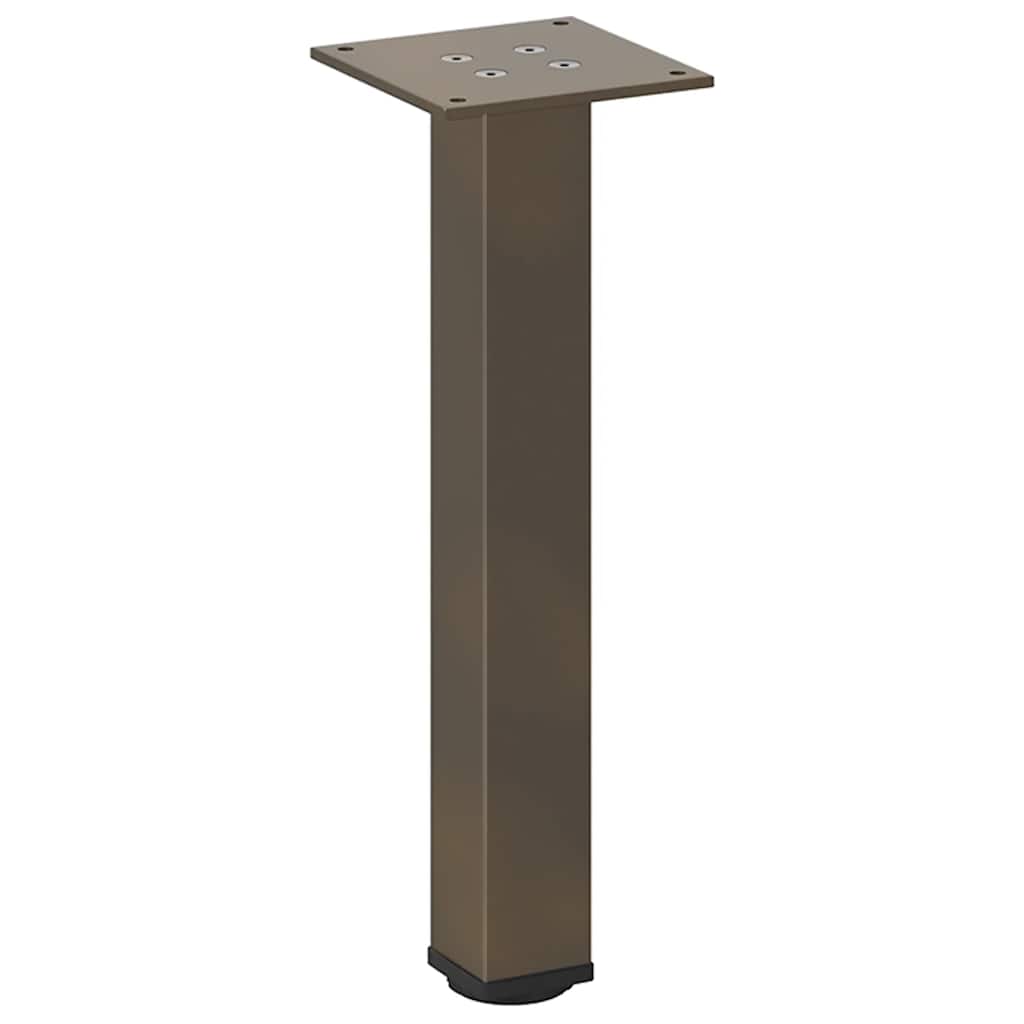 Gambe per Tavolino 4 pz Acciaio Naturale 30-32 cm Acciaio - homemem39