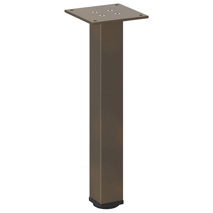 Gambe per Tavolino 4 pz Acciaio Naturale 30-32 cm Acciaio - homemem39