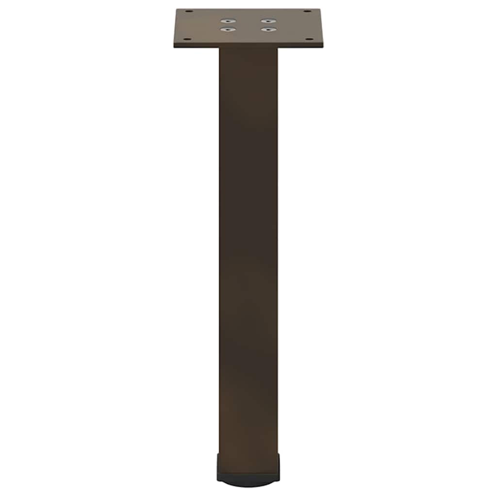 Gambe per Tavolino 4 pz Acciaio Naturale 30-32 cm Acciaio - homemem39