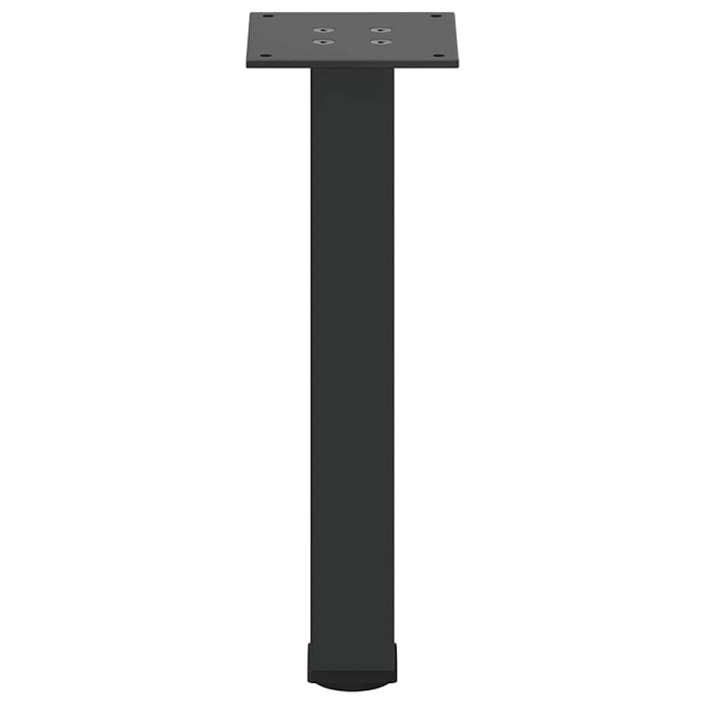 Gambe per Tavolino da Caffè 4 pz Nere 42-44 cm Acciaio